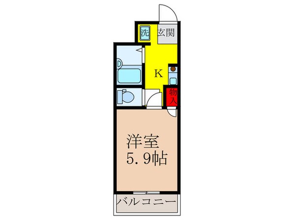 エレガンス高木２号館の物件間取画像